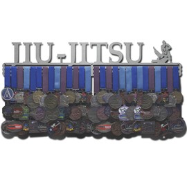 Allied Medal Hangers - Jiu-Jitsu (30" Wide with 3 Hang Bars) - Medal Hanger Holder Display Rack - Multiple