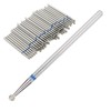 50 Pieces Ball Shape Nail Drill Bit Set Diamond Manicure