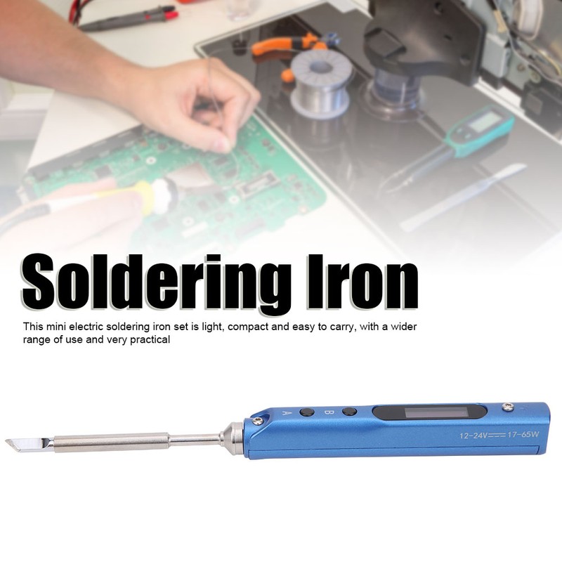 Electric Soldering Iron Set Mini Digital Display Temperature Adjustable SQ‑001