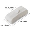 edi-tronic Cord Switch White 2 A 250 V Cord Switch