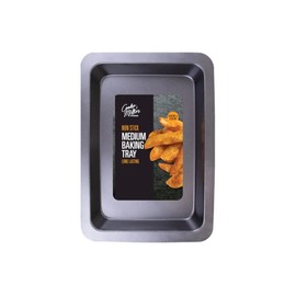 Black Steel Roasting Tray (33 cm x 23 cm) 1 Piece - Non-Stick & Stylish Design, Ideal for Cooking & Baking
