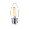 Philips LED Vela luz cálida 4.5W 40W base E27 3pack