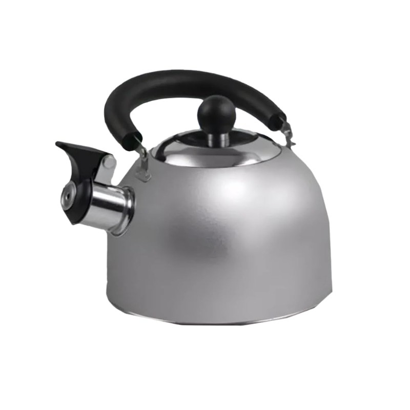 Chrome 1.6 Litre Gas Hob Kettle with Folding Handle Caravan