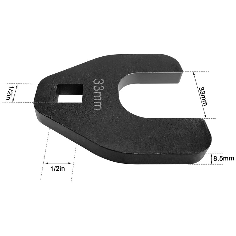 BZBMGMO 33MM Crowfoot Nut Wrench Opening,1/2" Drive Crowfoot Wrench