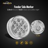 Partsam 2 Pcs 2.5" Round Amber 13 LED Side Marker