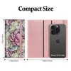 Airkit Boho Floral Checkbook Cover for Personal, PU Leather for