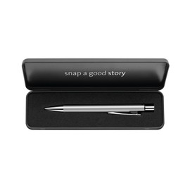 Pelikan Kugelschreiber Snap Metalic K10 Silber im Etui Blue Clip-on retractable ballpoint pen Medium 1 pc(s)