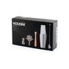 Houdini 5-piece Bar Tool Set, Includes Jigger, Muddler, Cocktail Stirrer,