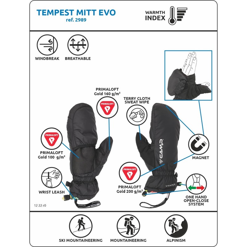 C.A.M.P. - Tempest MITT EVO - XL - Black
