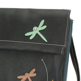 CHALA Criss Messenger Bag - Dragonfly - Black