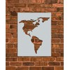 American Continent Stencil Template - Reusable Stencil - INNOVO Stencils
