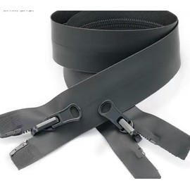 3# waterproof closed zipper, 2 pieces/bag, can be used for waterproof clothing, jackets, tents, etc. Good sealing performance, black (3# 20 cm 332)