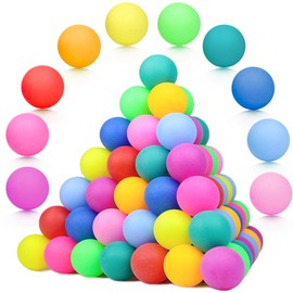 Pack of 60 Colourful Table Tennis Balls 40 mm, Fun and Training Balls, Premium Plastic Table Tennis Balls, Reusable, Perfect for Family Games, Parties, DIY Projects and Decorations
