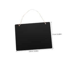 ROSENICE Black Board Hanging Wood Chalkboard for Both Sides