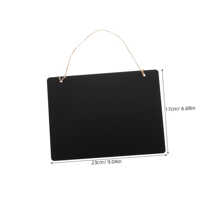 ROSENICE Black Board Hanging Wood Chalkboard for Both Sides