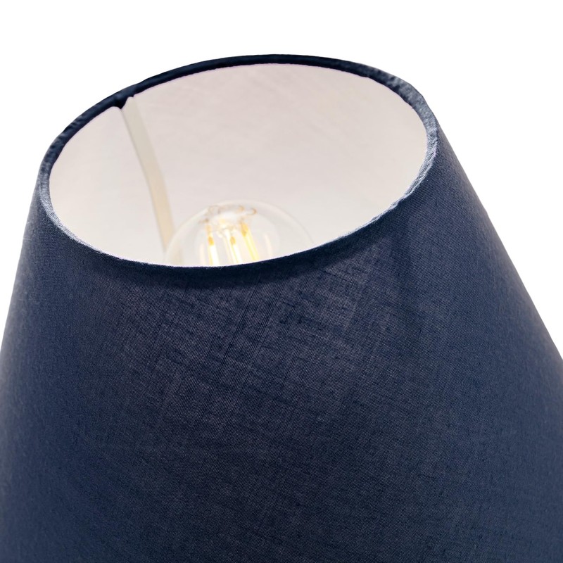 Classic Traditional 10" Navy Midnight Blue Cotton Coolie Lampshade Suitable