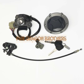 FDB OEM Fuel Gas Cap Ignition Switch Lock Key Set For EX250 Ninja 250R 2008-2012