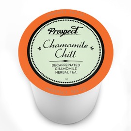Prospect Tea Co. Decaffeinated Chamomile Chill Herbal Tea Pods Compatible with K Cup Brewers Including 2.0, 40 Count