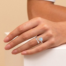 Sterling Silver Urn Ring for Ashes: 925 Parents Ash Memorial Keepsake Moonstone Cremation Jewelry Rings Gifts for Women (Mom)