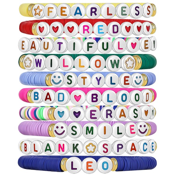 Friendship Bracelets Set, Stackable Charm Customized Bangle, 12 Zodiac Signs