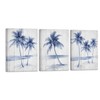 Nachic Wall Palm Tree Wall Art Blue Watercolor Coastal Beach