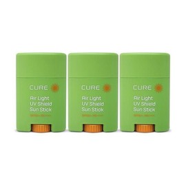 Kim Jeong-moon Aloe (현대Hmall) 김정문알로에 큐어 에어라이트 유브이 쉴드 선스틱 20g(SPF50+) 3개 Ss