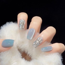 [Overseas] Luxury Nail Sticker New Chinese High-End White Nail Patch Free Size/Kx-10034 7 Xiao Bingxin Zhongfang (Lieutenant General) 4ea