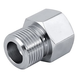 CO2 Regulator Tank Adapter, Cylinder Adapter Connector Converter with Highly Elastic Sealing Ring for Aquarium CO2 Regulator Female M22x1.5 to Male G5/8