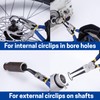 7 Inches Snap Ring Pliers, External Circlip Pliers with Bent