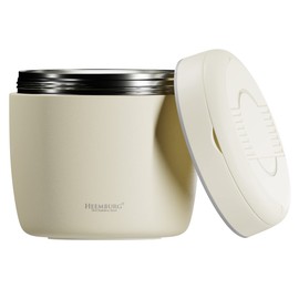 Heemburg Thermal Food Flask Jar Lunch Box Stainless Steel Insulated Double Wall Thermo Container for Meals, Soup or Fruit, for Office and Outdoors