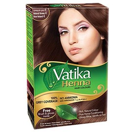 Vatika Henna Hair Colours - Henna Based - 60 Gram (Natural Brown) by Dabur