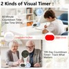 Lumuasky Digital Alarm Clock Visual Timer Silent Night Light with