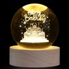 XIANNVXI 3D Happy Birthday Crystal Ball Paperweight Birthday Gifts for