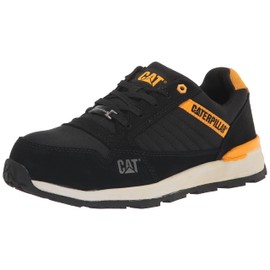 Cat Footwear Men's Venward Composite Toe Industrial Shoe, Black/CAT Yellow, 10