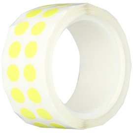 Diversified Biotech Tough-Spots T-Spots-Y Polyvinyl Label, 3/8" Diameter, Yellow (Roll of 1000)