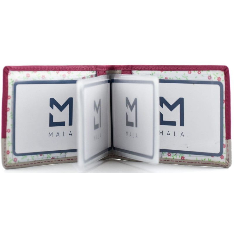 Mala Leather Peek a Boo Cats Travel/Credit Card Holder RFID