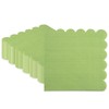 50Pcs Cocktail Napkin, Scalloped Edged Dessert Napkins Disposable Napkins Square