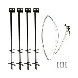 Tie Down | 30 in. x 3/4 in. Double Head anchoring kit with Straps and Bolts (4-Pack)