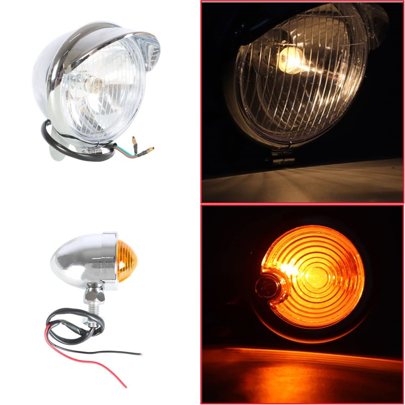 waltyotur Motorcycle Turn Signals Fog Light Turn Light Bar Kit