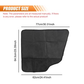 LHDOS 2PCS Dog Car Door Protector, Waterproof Nonslip Pet Car Door Guard, Anti Scratch Vehicle Door Cover, Washable Auto Interior Panel Safe Protection Accessories for Vehicle SUV Truck (Black)