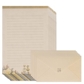 Vintage Stationery Paper and Envelopes Letter Set Writing Lovely Envelopes Floral Stationery for School (60 Stationery Paper + 30 envelopes)