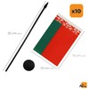 AZ FLAG - Set of 10 Belarus Table Flag 4''