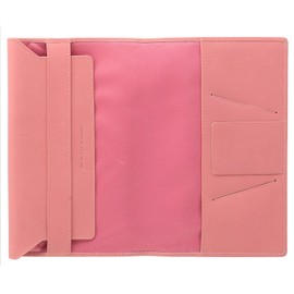 MILAGRO SL-O-001 Oil Pull Up Leather Book Cover (L), New Book Size, Leather, New Edition Size, Leather, Fashionable Ladies, Pink