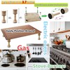 ANFU Cutting Board Adjustable Feet, Wood Adjustable Feet for Countertop