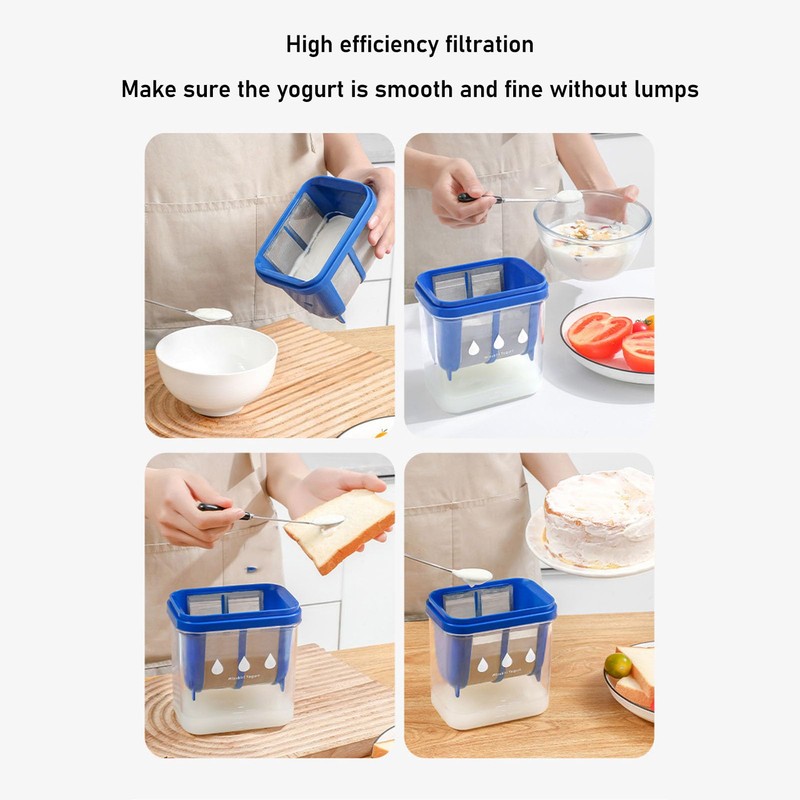 QANYEGN Yogurt Strainer, Yogurt Drainer, Stainless Steel Large Capacity Whey