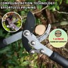 YRTSH Loppers Hedge Clippers & Pruners Combo Set 3-Piece Hedge