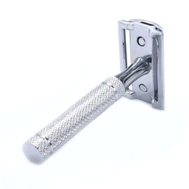 OdontoMed2011 Shaving Men Stainless Steel Classic Safety Razor Blade Double Edge with 5 Pcs Double Edge Razor Blades BTS-329