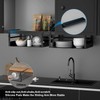 AmonHouseware 2 Pack Under Shelf Basket Organizers,Adjustable Hanging Under Cabinet