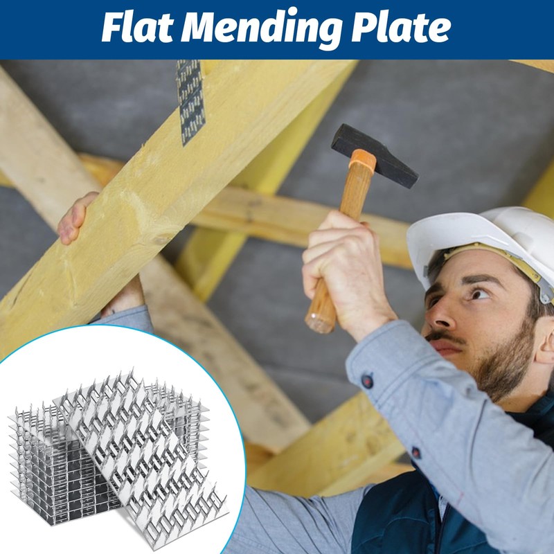 LOYORTY 20PCS Truss Plates, 3x6 Inch Pronged Truss Mending Plates,