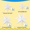 7 Pieces Christmas Paper Star Lantern White 7-Pointed Large Star